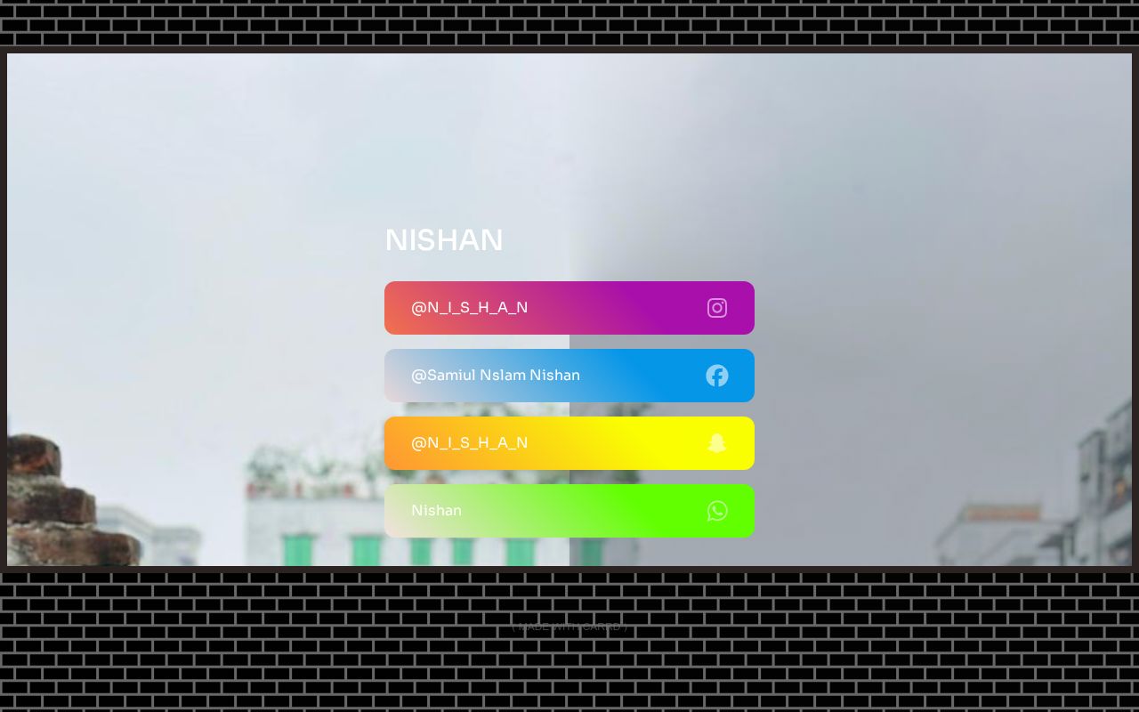Carrd profile picture for @nishan